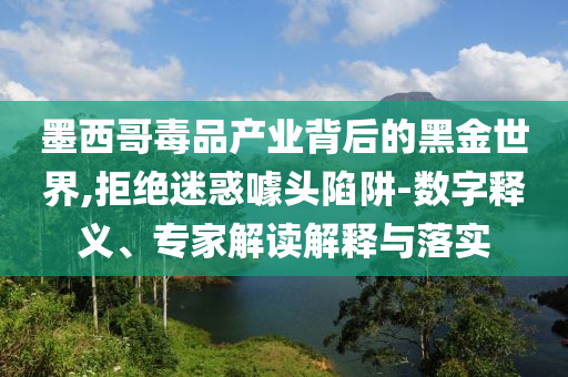 墨西哥毒品產(chǎn)業(yè)背后的黑金世界,拒絕迷惑噱頭陷阱-數(shù)字釋義、專家解讀解釋與落實