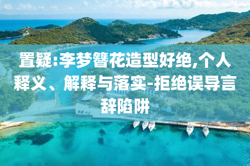 置疑:李夢(mèng)簪花造型好絕,個(gè)人釋義、解釋與落實(shí)-拒絕誤導(dǎo)言辭陷阱
