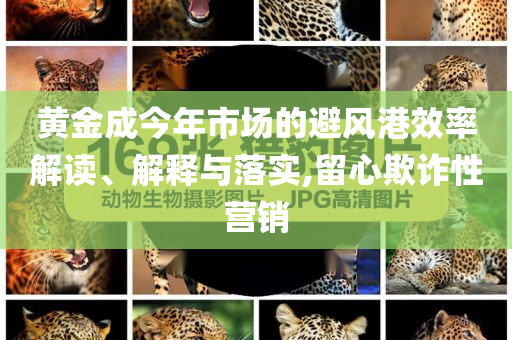 黃金成今年市場(chǎng)的避風(fēng)港效率解讀、解釋與落實(shí),留心欺詐性營(yíng)銷(xiāo)
