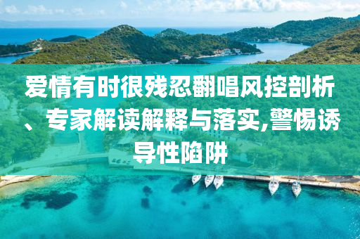 愛情有時(shí)很殘忍翻唱風(fēng)控剖析、專家解讀解釋與落實(shí),警惕誘導(dǎo)性陷阱