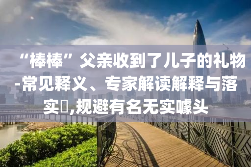 “棒棒”父親收到了兒子的禮物-常見釋義、專家解讀解釋與落實(shí)?,規(guī)避有名無實(shí)噱頭