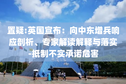 置疑:英國宣布：向中東增兵響應剖析、專家解讀解釋與落實-抵制不實承諾危害