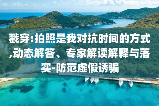 戳穿:拍照是我對抗時(shí)間的方式,動態(tài)解答、專家解讀解釋與落實(shí)-防范虛假誘騙