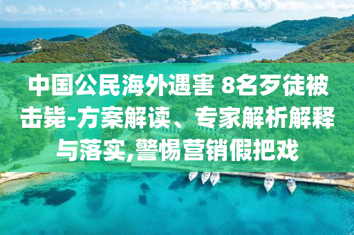 中國(guó)公民海外遇害 8名歹徒被擊斃-方案解讀、專家解析解釋與落實(shí),警惕營(yíng)銷假把戲