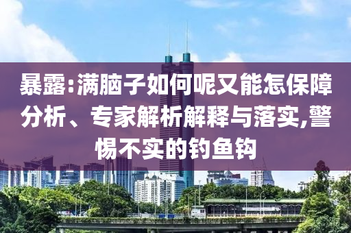 暴露:滿腦子如何呢又能怎保障分析、專家解析解釋與落實,警惕不實的釣魚鉤