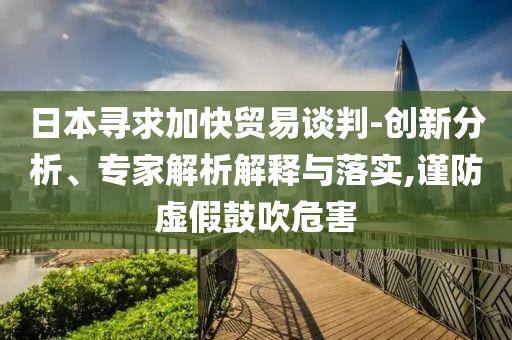 日本尋求加快貿易談判-創(chuàng)新分析、專家解析解釋與落實,謹防虛假鼓吹危害