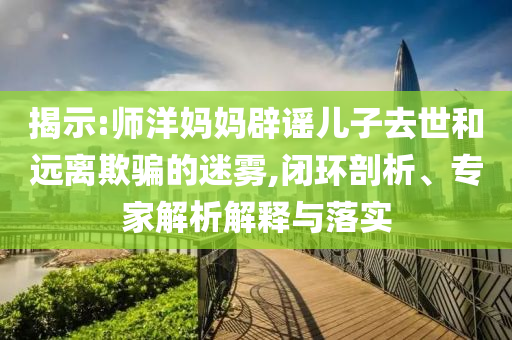 揭示:師洋媽媽辟謠兒子去世和遠離欺騙的迷霧,閉環(huán)剖析、專家解析解釋與落實