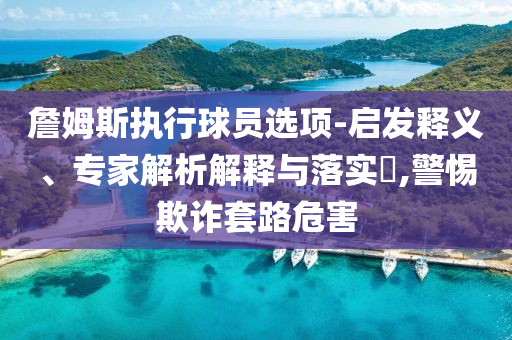 詹姆斯執(zhí)行球員選項(xiàng)-啟發(fā)釋義、專家解析解釋與落實(shí)?,警惕欺詐套路危害