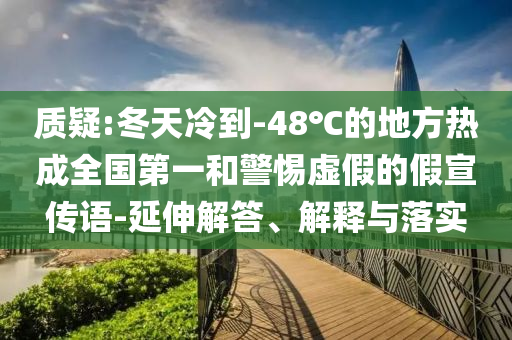 質(zhì)疑:冬天冷到-48℃的地方熱成全國(guó)第一和警惕虛假的假宣傳語(yǔ)-延伸解答、解釋與落實(shí)