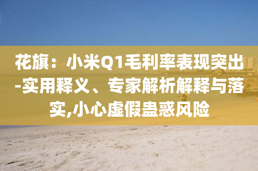 花旗：小米Q1毛利率表現(xiàn)突出-實用釋義、專家解析解釋與落實,小心虛假蠱惑風(fēng)險