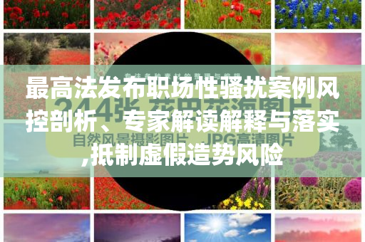 最高法發(fā)布職場(chǎng)性騷擾案例風(fēng)控剖析、專家解讀解釋與落實(shí),抵制虛假造勢(shì)風(fēng)險(xiǎn)