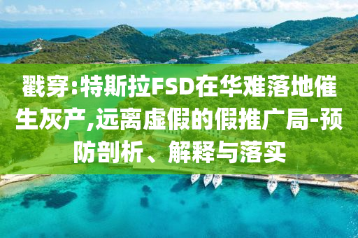 戳穿:特斯拉FSD在華難落地催生灰產(chǎn),遠(yuǎn)離虛假的假推廣局-預(yù)防剖析、解釋與落實