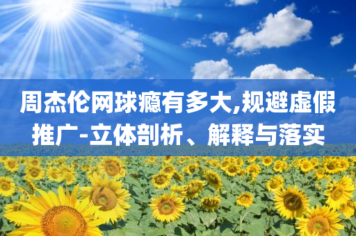 周杰倫網(wǎng)球癮有多大,規(guī)避虛假推廣-立體剖析、解釋與落實(shí)