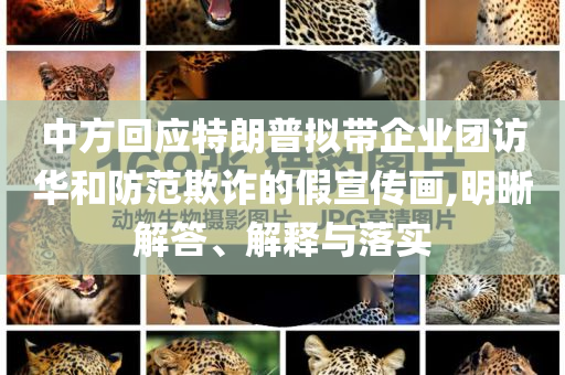 中方回應(yīng)特朗普擬帶企業(yè)團(tuán)訪華和防范欺詐的假宣傳畫,明晰解答、解釋與落實