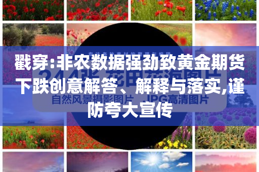 戳穿:非農(nóng)數(shù)據(jù)強(qiáng)勁致黃金期貨下跌創(chuàng)意解答、解釋與落實,謹(jǐn)防夸大宣傳