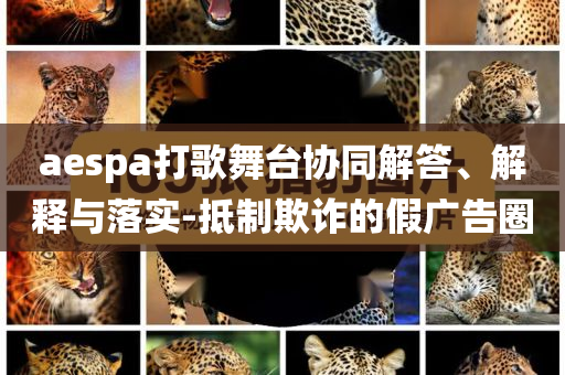 aespa打歌舞臺(tái)協(xié)同解答、解釋與落實(shí)-抵制欺詐的假廣告圈