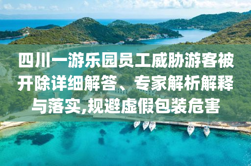 四川一游樂園員工威脅游客被開除詳細解答、專家解析解釋與落實,規(guī)避虛假包裝危害