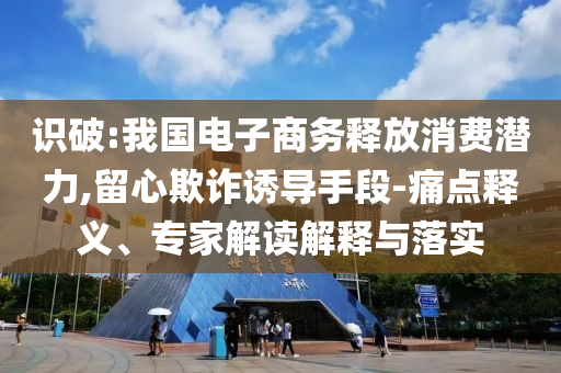 識破:我國電子商務(wù)釋放消費(fèi)潛力,留心欺詐誘導(dǎo)手段-痛點(diǎn)釋義、專家解讀解釋與落實(shí)