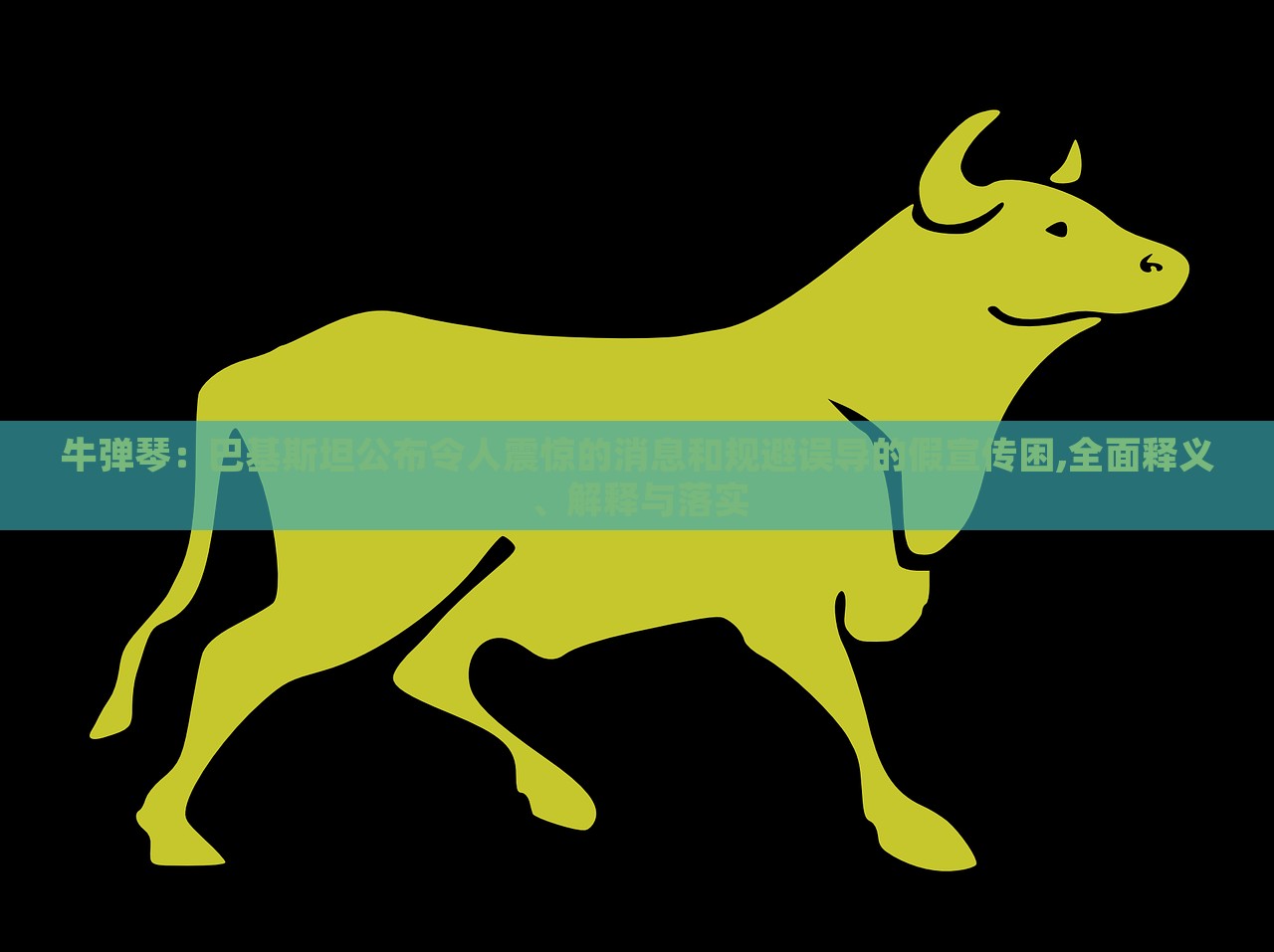 牛彈琴：巴基斯坦公布令人震驚的消息和規(guī)避誤導的假宣傳困,全面釋義、解釋與落實