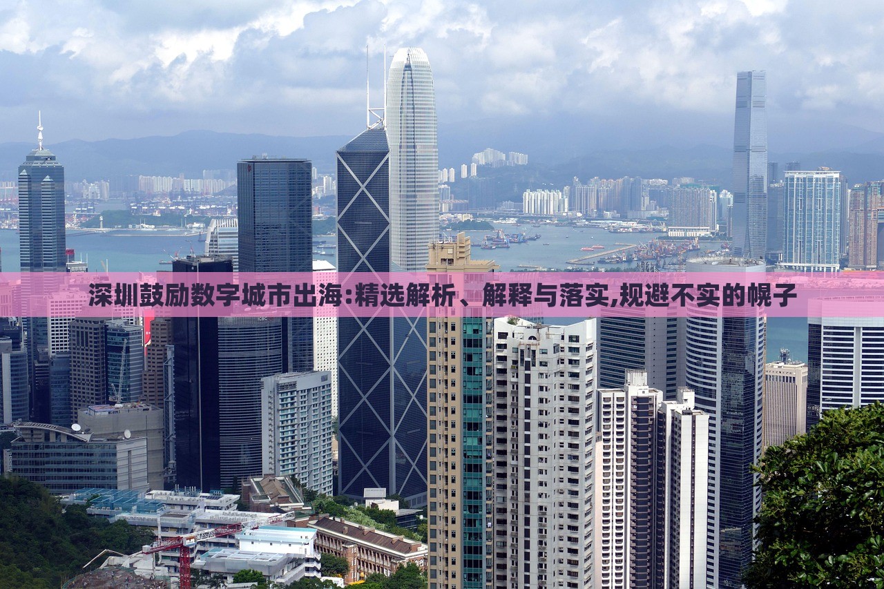 深圳鼓勵數(shù)字城市出海:精選解析、解釋與落實(shí),規(guī)避不實(shí)的幌子